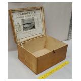 Advertising wooden dovetailed box for carboxite