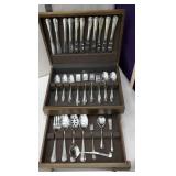 80+ pieces of stainless steel flatware Americraft