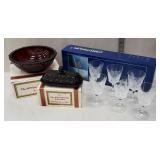 Box of cape cod glassware & stemware
