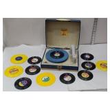 Record player with children