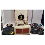 Steelman high Fidelity turntable with records