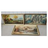 3 large retro sofa prints