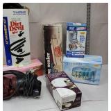 Group of household items and original boxes