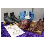 Bowling & skating group lot includes bowling