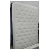 Queen size mattress with metal Hollywood bed