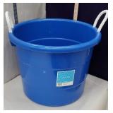 Large blue rope handled tub