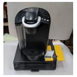 Keurig coffee maker with k cup holder