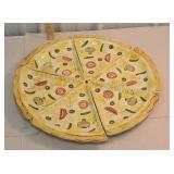 Set of 6 fun individual Pizza plates