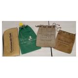 4 bank bags including - The first national Bank