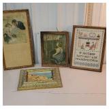 Box of Prints and mother sampler