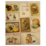 9 postcards - Halloween and Thanksgiving