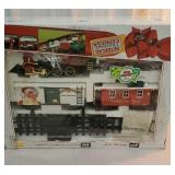 Musical Christmas locomotive with the box