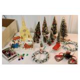 2 Boxes of early Christmas decorations