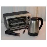 Black & Decker toaster oven, Farberware tea