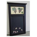 Magnetic grape chalkboard