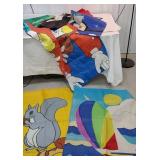 Group of miscellaneous holiday flags