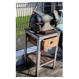 Craftsman bench grinder with iron base and