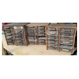 3 parts bins with contents