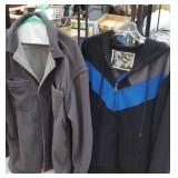 XL grey reversible coat and size large black