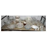 Cart 35a - top row miscellaneous glassware