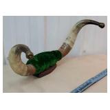 Large size of steer horns with brass tips