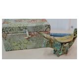 Some kind of bronze?? statue with original fabric