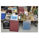 Cart 55 - bottom row of books includes Robin