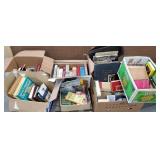 7 boxes of miscellaneous books -
on low cart