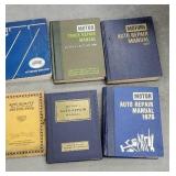 Box of automotive books including 1922 King