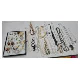 Group of necklaces and miscellaneous jewelry