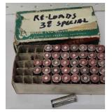 Partial box 38 special reload flat nose