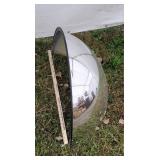 Large convex security mirror