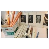 Large box of miscellaneous posters and photos