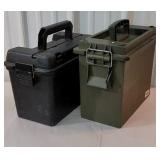 2 plastic ammo cans