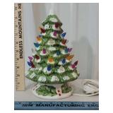 1 piece light up ceramic Christmas tree