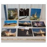 9 space shuttle Columbia liftoff laser photo