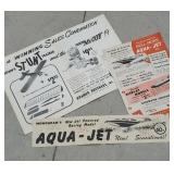 Box of misc ephemera mostly to do with toy models