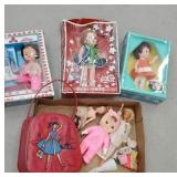 Box of miscellaneous dolls