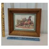 Pretty pheasant print in a deep frame