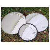 3 covex security mirrors with brackets