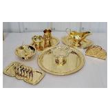 Box of gold serving pieces