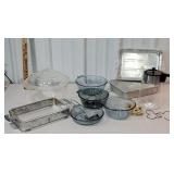 Group of kitchenware including Pyrex coffee pot,