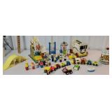 Large group of Fisher-Price toys including the
