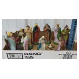 paper mache Nativity set made in Germany