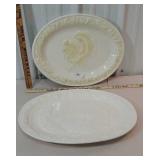 2 large turkey platters