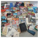 Large box of miscellaneous magazines and books