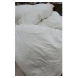 Queen size white duvet made by Calvin Klein