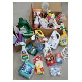 2 boxes of everyday household cleaning goods