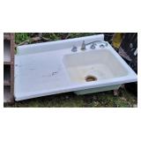 Cast iron sink