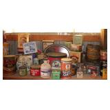 Tins - Quaker oats, syrup, coffee & more